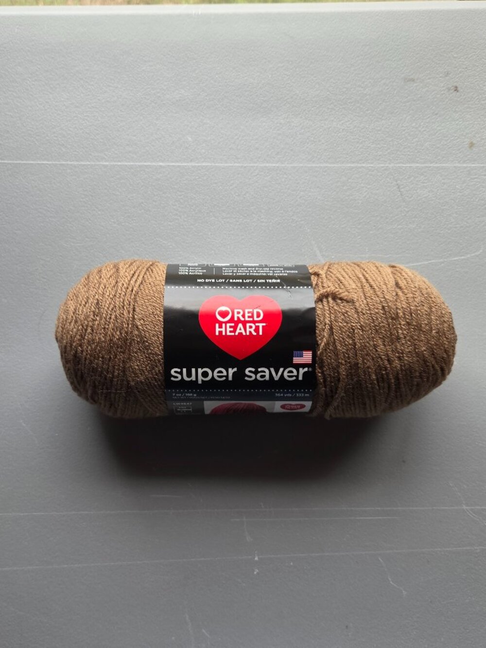 Red Heart Super Saver No Dye Yarn Lot 7oz 364yds 0360 Cafe Latte